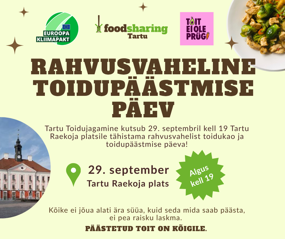 Aitame korraldada rahvusvahelist toidupäästmispäeva! rahvusvaheline toidupäästmise päev